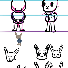 Peter Rabbit- Character Design and Illustration Course. Een project van Digitale illustratie, Ontwerp van personages y Kinderillustratie van themeballerinaup - 06.08.2025