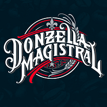 Donzella Magistral - Logotipo & LogoLettering Ein Projekt aus dem Bereich Grafikdesign, Design, Br, ing und Identität, Lettering, Business, T, pografie, Produktdesign, Logodesign, H, Lettering, Digitales Lettering, Kalligrafie, Verpackung, Food St und ling von Mario Acosta - 08.08.2025