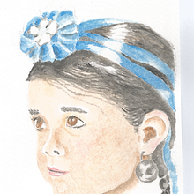 Outra garota, outra pérola. Desenho projeto de Barbara Ormeño - 11.08.2025