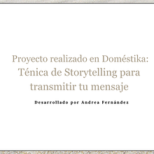 Proyecto de Storytelling: claves para que una historia sea memorable . Projekt z dziedziny Stor, telling, Br, ing i ident, fikacja wizualna, Marketing, Cop, writing i Komunikacja użytkownika santateresita42y5 - 11.08.2025