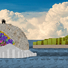Como será bom desfrutar da paz. Ilustração digital, Criatividade, Colagem, e Design digital projeto de Silvia Rico - 11.08.2025