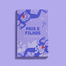 Capa ilustrada para o livro Pais e filhos. Un projet de Design , Conception éditoriale, Design graphique, Illustration numérique et Illustration éditoriale de Paula Corrêa - 11.08.2025