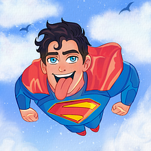 Fanart Superman. Character Design, Traditional illustration, Digital Illustration, and Digital Painting project by Elizandra Soares - 08.12.2025