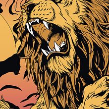 Lion. Un projet de Illustration traditionnelle, Illustration numérique , et Design graphique de Danilo Henrique - 14.08.2025