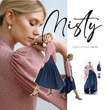 MISTY- GUEST EDITION · FW/2025. Un progetto di Fashion design, Modellistica, confezione sartoriale e Illustrazione di moda di Grethel Balladares - 15.08.2025