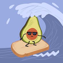 LA TOSTADA DEL AGUACATE. Projekt z dziedziny Animacje 2D i  Motion graphics użytkownika Javier Lavilla García - 16.08.2025