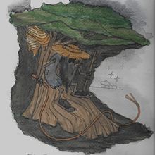 Pombero. Espiritu de los Bosques.. Character Design, Digital Illustration, Drawing, Traditional illustration, Painting, and Watercolor Painting project by Arq. Iris Cristal Guerrero García - 08.16.2025