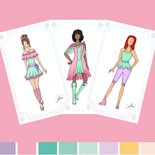 Una fresca primavera. Sketching, Digital Drawing, Fashion Design, Traditional illustration, and Fashion Illustration	 project by Nayeli Jocelyn Gonzalez Ramirez - 08.16.2025
