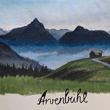 Arvenbühl, Switzerland (vintage travel poster style). Un projet de Illustration traditionnelle, Dessin, Carnet de croquis, Esquisse  , et Conception d'affiches de sis - 17.08.2025