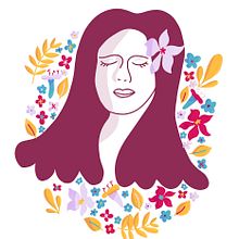 Portrait fleuri. Een project van Digitale tekening, Traditionele illustratie,  Botanische illustratie y Digitale illustratie van clem_giroud - 18.08.2025