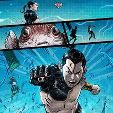 Sample Color -  Namor. Een project van Stripboek, Digitale illustratie y Traditionele illustratie van victoruchoa1 - 19.08.2025
