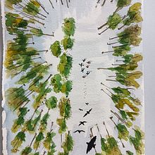 "Pulgarcito". Een project van  Beeldende kunst, Schilderij, Traditionele illustratie,  Tekening, Aquarelschilderen, Tekening met potlood, Kinderillustratie y Verhaallijn van patri_cascon - 19.08.2025
