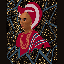 In de blik van niemand. Een project van Digitale illustratie van FAUSAT OLANIKE LADOKUN - 19.08.2025
