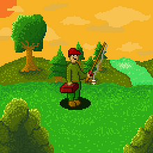 Pescador. Un progetto di Character design, Videogiochi, Pixel art e Progettazione di videogiochi di Sebastián Fernández - 19.08.2025