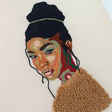 Imán ❤️‍🔥. Un progetto di Ricamo, Punch needle e Textile Design di nicole_newman_carrillo - 20.08.2025