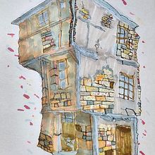 La plus vieille maison de France . % Manuel Ferreira tarafından hazırlanan Mimari İllüstras, on, Çizim, Mürekkep İllüstras, onu, Eskiz defteri, Ve Eskiz çizimi projesi - 08.21.2025