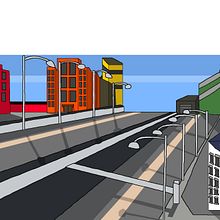 Autopista. Een project van Animatie, Traditionele illustratie, Digitale illustratie y  Digitaal schilderij van amazingavenger2000 - 22.08.2025