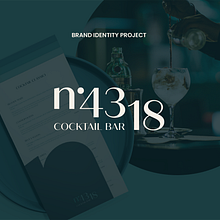 n.4318 cocktail bar . % Giulia Guidolin tarafından hazırlanan Grafik Tasarım, Markalaşma ve Kimlik, Logo Tasarımı, Ve Reklamcılık projesi - 08.22.2025