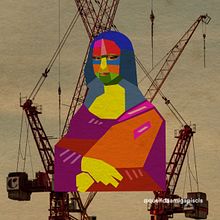 Gioconda industrial. Een project van Digitale illustratie y Collage van Carlos del Estal Castaño - 24.08.2025