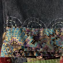 Mending granddaughters favorite jeans. DIY, Embroider, Fiber Arts, Textile Design, Upc, and cling project by Kimberlee Spears - 08.24.2025