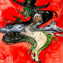 Hansel and gretel watercolors oil pastels and ink. Un projet de Beaux Arts, Peinture, Illustration traditionnelle, Dessin, Aquarelle, Dessin au cra, on, Illustration jeunesse , et Narration de Laila Elwakkad - 24.08.2025