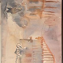 Projeto luz e sombra. Een project van  Architecturale illustratie, Schilderij y Aquarelschilderen van Alexsandro Afonso Moura - 24.08.2025