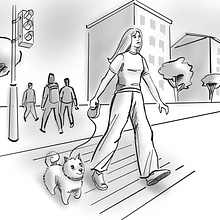 Drawing people in space from imagination. Un projet de Beaux Arts, Esquisse , Dessin, Dessin au cra, on, Dessin anatomique, Dessin artistique et Illustration traditionnelle de Larisa Kudrya - 24.08.2025