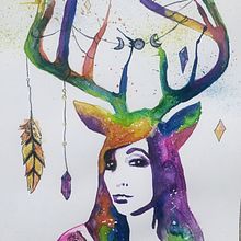 Self Portrait . Fine Arts, Painting, Traditional illustration, and Watercolor Painting project by Somer Selway - 08.25.2025