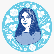 Eu, a tia das frô. Een project van Traditionele illustratie, Digitale illustratie,  Botanische illustratie y Digitale tekening van Celina De Lorenzi - 25.08.2025