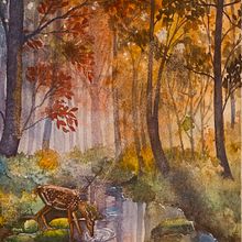 Bosque Encantado Ein Projekt aus dem Bereich Malerei und Aquarellmalerei von Andrea Vanegas Villamil - 27.08.2025