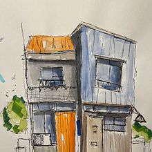Urban Sketch by Svenson . % Sven Freiboth-Schneider tarafından hazırlanan Mimari İllüstras, on, Çizim, Mürekkep İllüstras, onu, Eskiz defteri, Ve Eskiz çizimi projesi - 08.28.2025