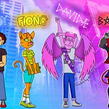 UNITEVI AL CLUB GENTE. Un progetto di Illustrazione tradizionale, Animazione, Character design, Videogiochi e Progettazione di videogiochi di Federico Ragonesi - 31.08.2025