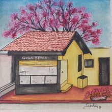 Aquarela Lanchonete Giga Bytes Ein Projekt aus dem Bereich Architektonische Illustration, Zeichnung und Malerei von Sandra Luiza dos Santos - 01.09.2025