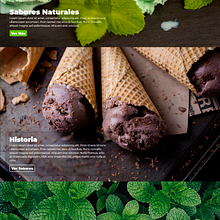 Heladería. Un proyecto de CSS, Diseño mobile, Diseño Web, HTML, UX / UI y Diseño de producto digital de Juan Sebastián López - 01.09.2025