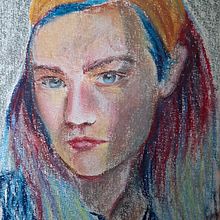 Retrato con pastel . % Soriana Montiel tarafından hazırlanan Sanatsal Çizim, Çizim, Güzel sanatlar, Geleneksel illüstras, on, Ve Portre Çizimi projesi - 09.01.2025