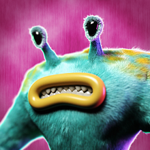 Monstruo Peludo. Un proyecto de 3D, Diseño de personajes 3D, Modelado 3D y Diseño 3D de Javier RuizMe - 03.09.2025