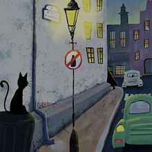 O Gato. Concept Art, Traditional illustration, and Digital Illustration project by Giovanna Julião - 09.03.2025