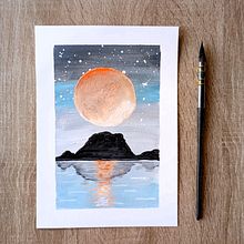 Miei primi paesaggi a guazzo. Un progetto di Pittura gouache, Illustrazione tradizionale e Pittura di Liana Montaruli - 03.09.2025