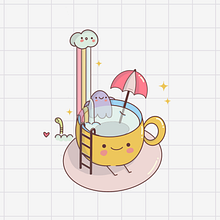 Hora de relax. Digital Illustration project by Flor Leis - 09.04.2025