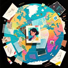 “Piecing Together the World: A Collage of Creativity and Connection”. Artistic Drawing, Concept Art, and Digital Illustration project by md_shagor_islam9156 - 09.04.2025