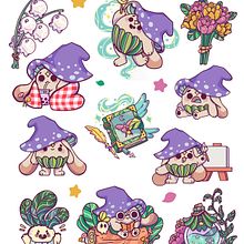 Figurinhas no estilo Kawaii. Mangá, Design de personagens e Ilustração tradicional projeto de Anna Silva - 05.09.2025