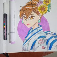 Fan art Momo Ayase . % Yeisson Chavez tarafından hazırlanan Çizgi roman, Geleneksel illüstras, on, Renk Teorisi, Ve Manga projesi - 09.07.2025