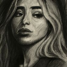 Luz, Sombra e Canção. Desenho de retrato, e Desenho artístico projeto de Ramesh Ravone - 09.09.2025