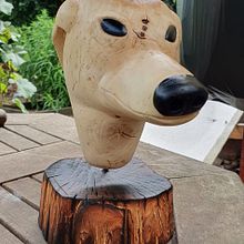Grayhound bust . % david smith tarafından hazırlanan Sanat ve El Sanatları projesi - 09.10.2025
