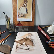 Bailarina Gestual em Arte Ecológica  . % Raquel Ventura tarafından hazırlanan Kolaj, Ve Güzel sanatlar projesi - 09.12.2025