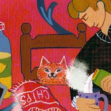 El arte se reinventa - La mesa servida (Armonía en rojo) de Henry Matisse. Un proyecto de Pintura, Diseño gráfico y Dibujo de Claudia Silva - 15.09.2025
