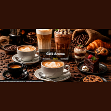 Sitio Web “Café Aroma”. Un proyecto de Desarrollo Web, Diseño Web, CSS y HTML de Elmer David Querevalu Puescas - 16.09.2025