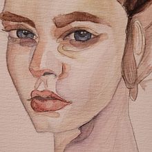 Progetto acquerello su ritratto.. Un proyecto de Dibujo de Retrato, Ilustración tradicional y Pintura a la acuarela de Angelica Perseu - 17.09.2025