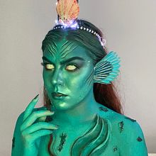 Body paint: ser mitológico . Un proyecto de Bellas Artes y Maquillaje de Elizabeth García P - 17.09.2025