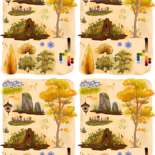 Elementos de Jardim. Digital Illustration, Digital Drawing, Digital Painting, Comic, and Naturalistic Illustration project by adaniellycosta - 09.17.2025